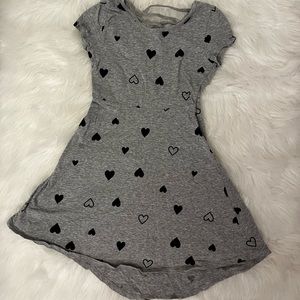 Grey heart dress
